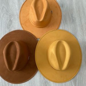Joanna Indiana Suede Flat Brim Hat